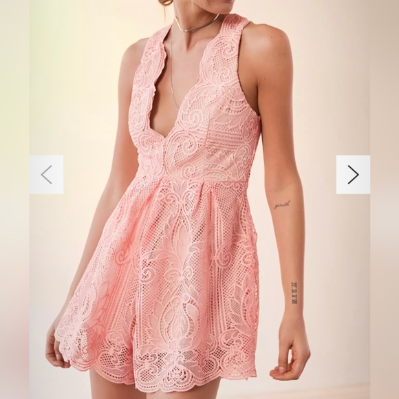 Love Triangle Lace Romper - Picture 10 of 14